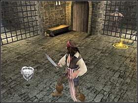 Now you will have to use two nearby levers (#1) - Mission 3 - part 2 - Mission 3 - Port Royal - Pirates of the Caribbean: At Worlds End - Game Guide and Walkthrough