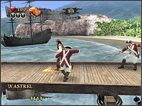 You will also have to wait for two other barricades to be destroyed - Mission 3 - part 3 - Mission 3 - Port Royal - Pirates of the Caribbean: At Worlds End - Game Guide and Walkthrough