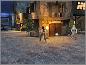 I would recommend that you check the left side of the square - Mission 5 - part 1 - Mission 5 - Tortuga - Pirates of the Caribbean: At Worlds End - Game Guide and Walkthrough