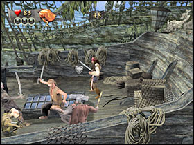 You can try and fulfill side goals in other order, however sooner or later you would have to perform a successful combo (#1) - Mission 7 - part 1 - Mission 7 - Pearl Vs Kraken - Pirates of the Caribbean: At Worlds End - Game Guide and Walkthrough