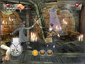 You will have to wait for the game to display a new cut-scene - Mission 8 - part 2 - Mission 8 - Singapore - Pirates of the Caribbean: At Worlds End - Game Guide and Walkthrough