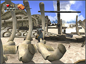 You will be able to use the bone in order to reach the next section of the map - Mission 9 - part 1 - Mission 9 - Davy Jones' Locker - Pirates of the Caribbean: At Worlds End - Game Guide and Walkthrough