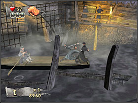 Thankfully, you should be able to reach the dry land very soon (#1) - Mission 11 - part 4 - Mission 11 - Shipwreck City - Pirates of the Caribbean: At Worlds End - Game Guide and Walkthrough