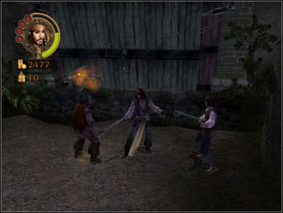 Again, throwing axes will come in handy here - the ropes of the drawbridge can be cut with them - Freeing Fort Charles - Missions - Pirates of the Caribbean: Legend of Jack Sparrow - Game Guide and Walkthrough