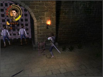 Before you kill all foes within, find the bit of damaged wall to the left and blow it up with a powder keg to find another Map Piece - Freeing Fort Charles - Missions - Pirates of the Caribbean: Legend of Jack Sparrow - Game Guide and Walkthrough