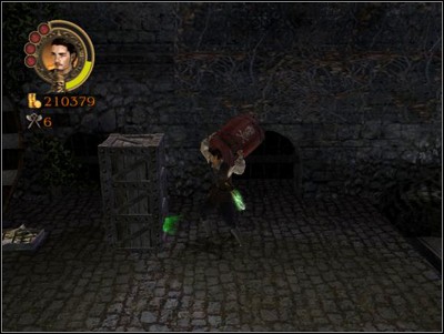 Barrels falling from the stairs will slow progress here, but disregard them and run up - time is important here as the Interceptor is under fire - Stop Blowing Holes in My Ship! - Missions - Pirates of the Caribbean: Legend of Jack Sparrow - Game Guide and Walkthrough