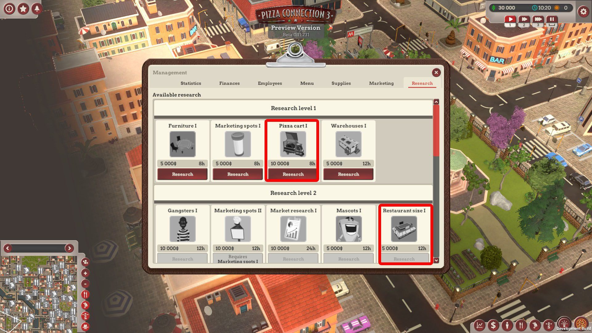 Later research will depend on your current situation - Which research should be done first? - Questions & answers from Masterchef - Pizza Connection 3 Game Guide