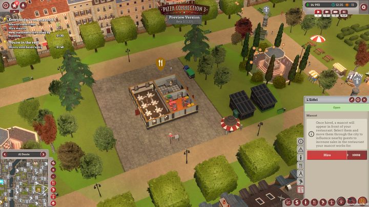 Another step in creating your marketing might is to get a mascot - French cuisine | Main missions in Pizza Connection 3 - Main missions - Pizza Connection 3 Game Guide