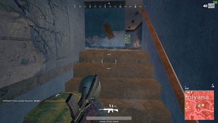 When the mini-map goes red, it is better to hide indoors. - General tips for a good start in PUBG - Tips for a good start - PUBG Guide