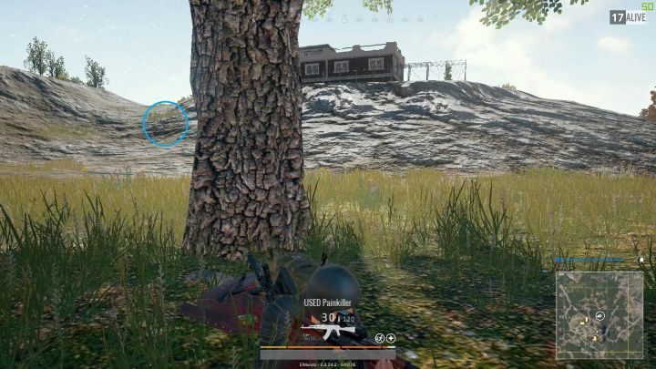 Sometyimes, it is difficult to spot an enemy prone on rocks. - Shooting and combat in PUBG - Tips for a good start - PUBG Guide