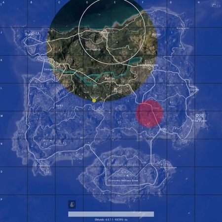 Dont jump out blindly and fly to the center of the zone - White and blue zones on your map in PUBG - Battlefield - PUBG Guide
