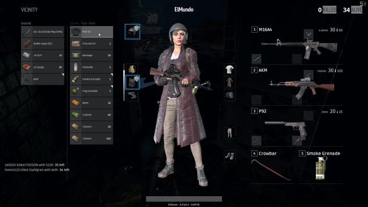 The condition of the vest and the helmet can be looked up in the inventory. - Reducing damage in PUBG - Battlefield - PUBG Guide
