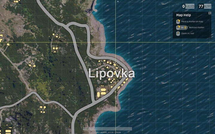 In contrast to Primorsk, Lipovka is located on the other side of the map but both towns have similar features - they are rather small, not that popular among players, and full of valuable weapons and equipment - Maps in PUBG - The Course of The Game - PUBG Guide