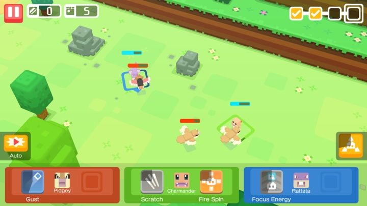 In general, combat in Pokémon Quest consists in choosing the right types of attacks - How to fight and battle in Pokemon Quest? - Combat - Pokemon Quest Game Guide