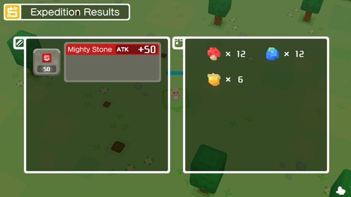 In an automatic battle, you get fewer resources and upgrades, but it is much faster and more efficient - How to fight and battle in Pokemon Quest? - Combat - Pokemon Quest Game Guide