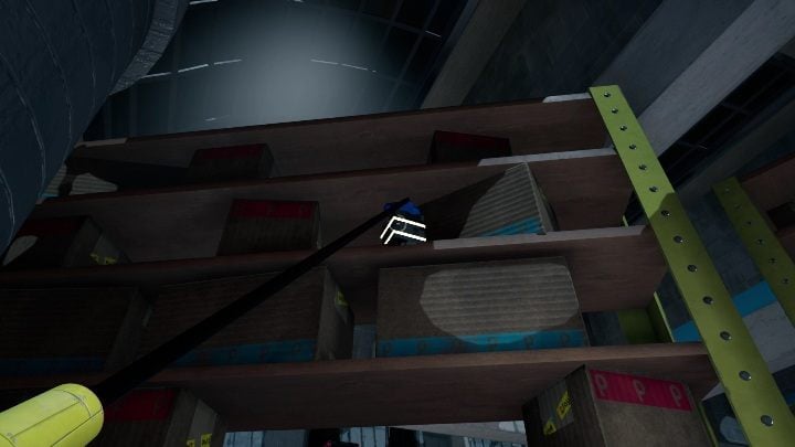 We found the last (yellow) fuse on the shelf, right next to the wall to the left of the entrance - Poppy Playtime: Red Hand - walkthrough - Chapter 1 - Poppy Playtime Guide, Walkthrough