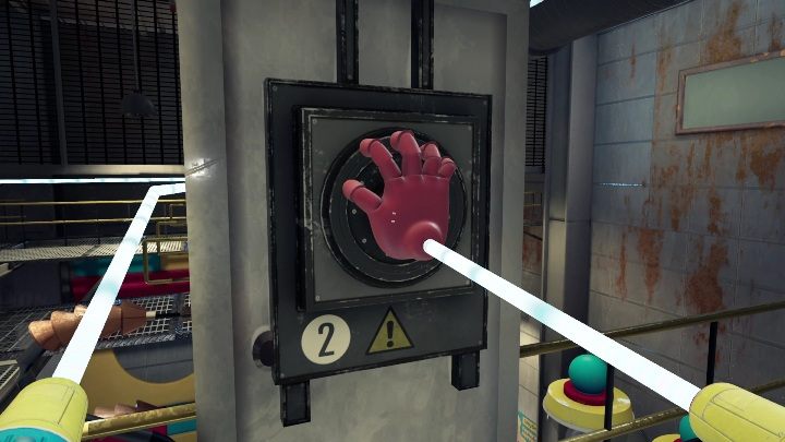 Move on, pass the pillars and move the platform - Poppy Playtime: Conveyor - walkthrough - Chapter 1 - Poppy Playtime Guide, Walkthrough