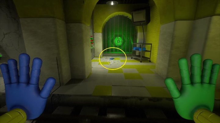 Location: Yellow tunnel where you have to move Barry's wagon - Poppy Playtime: Tapes in Chapter 2 - all locations - Secrets & Finds - Poppy Playtime Guide, Walkthrough