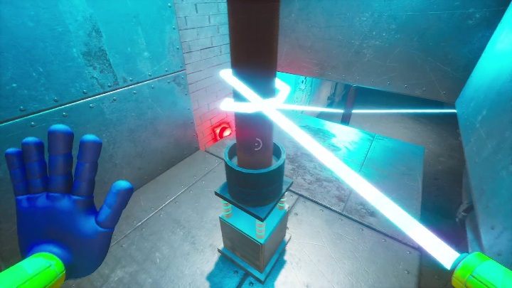 As you walk down the hallway, you will see another platform-based puzzle - Poppy Playtime: Wack-A-Wuggy - walkthrough - Chapter 2 - Poppy Playtime Guide, Walkthrough