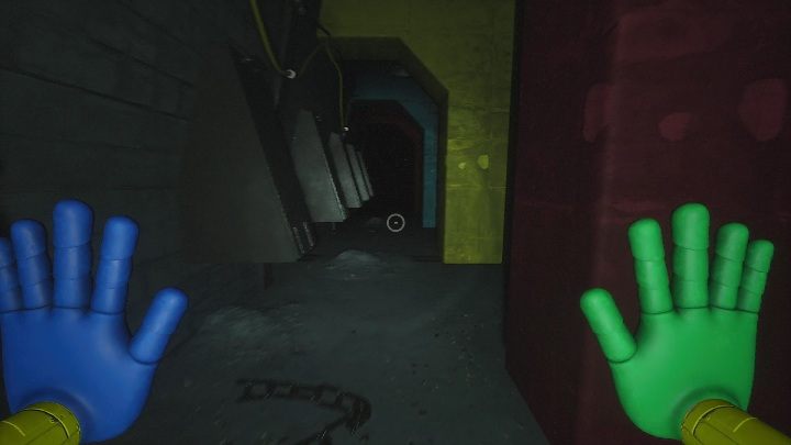 Once you do it, look up and pull yourself up on the bar - Poppy Playtime: Mommy Long Legs - walkthrough - Chapter 2 - Poppy Playtime Guide, Walkthrough