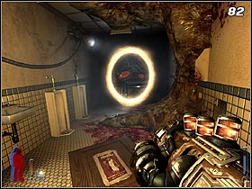 The switch on the right opens up the passage to the toilet (#80) - Prey 2006: All Fall Down - Prey 2006: Walkthrough - Prey (2006) Game Guide & Walkthrough