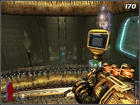 Push the button, cross the portal (#169) and use the panel (#170) - Prey 2006: Guiding Fires - Prey 2006: Walkthrough - Prey (2006) Game Guide & Walkthrough