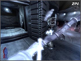 The panel controls the rotating cabin, causing it to rotate 90 degrees - Prey 2006: Hidden Agenda - Prey 2006: Walkthrough - Prey (2006) Game Guide & Walkthrough