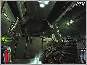 Going forwards (past the gate - #273) youll reach a corridor, where a concrete block will cut off your way (#274) - Prey 2006: Following Her - Prey 2006: Walkthrough - Prey (2006) Game Guide & Walkthrough