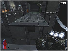Push the button (#307) and notice that the platforms actually form a bridge across the room - Prey 2006: The Complex - Prey 2006: Walkthrough - Prey (2006) Game Guide & Walkthrough