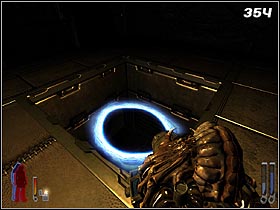 Get back to the door and find a grav-switch on the ceiling (#353) - Prey 2006: Ascent - Prey 2006: Walkthrough - Prey (2006) Game Guide & Walkthrough