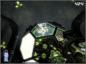 When the structure is entirely white, go back to your body and use your ordinary weaponry to destroy the shields (#424) - Prey 2006: Mothers Embrace - Prey 2006: Walkthrough - Prey (2006) Game Guide & Walkthrough