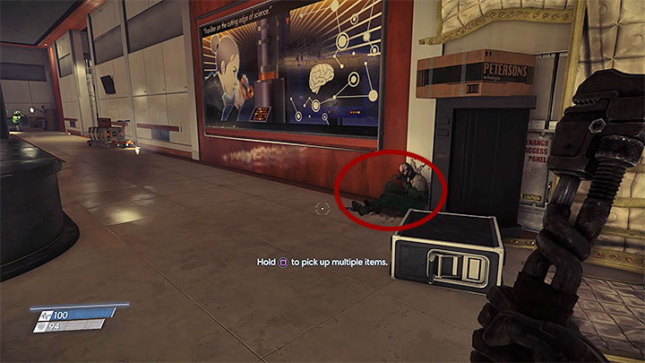 Move to the end of the roof and start sending balls of glue towards the hanging lamp from picture 1 - Disruptor Stun Gun | How to get all weapons - Weapons - Prey Game Guide