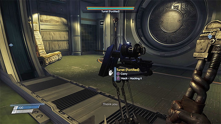 A fortified turret can last longer on a battlefield - Using turrets | Combat in Prey - Combat - Prey Game Guide