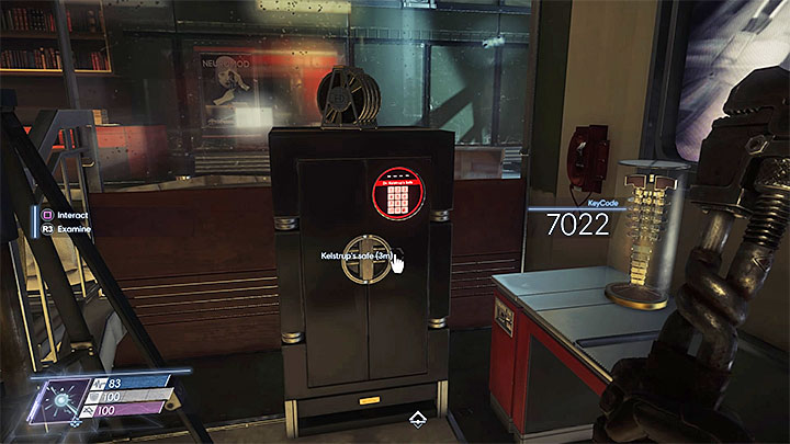 The items that you are searching for are in Kelstrups safe presented in the picture - Psychotronics | Side Quests - Side Quests - Prey Game Guide