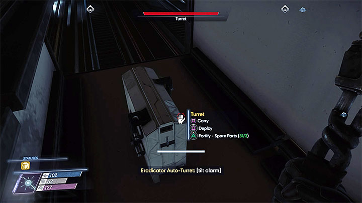 One of the turrets that you can find - Shipping and Receiving | Main Story - Main Story - Walkthrough - Prey Game Guide