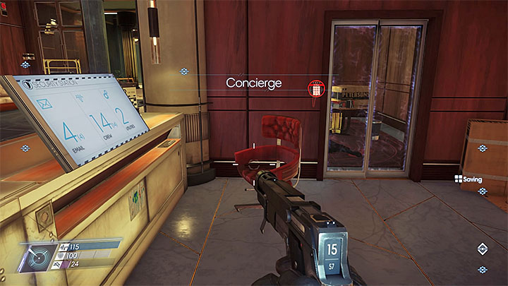 Komputer ochrony jest tuz obok glównego holu Kwater zalogi - Arboretum | Side Quests - Side Quests - Prey Game Guide