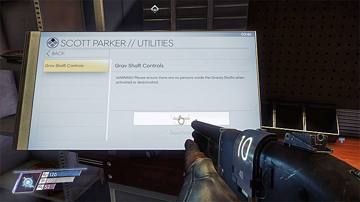 Use the access card on the locked door found in the northern part of level one (screenshot 1) - Repo Man | Main Story - Main Story - Walkthrough - Prey Game Guide