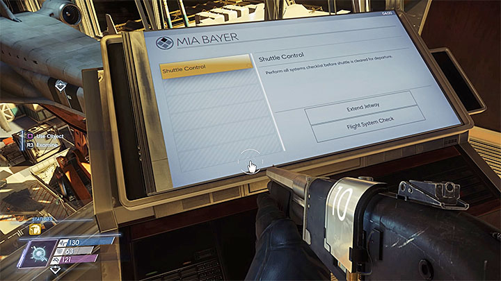 The terminal above will enable you to access Dahls shuttle - Repo Man | Main Story - Main Story - Walkthrough - Prey Game Guide