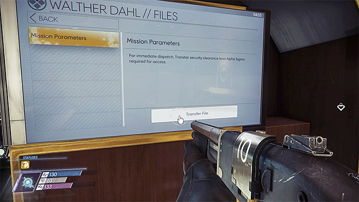 Download the mission parameters to learn the location of the tech officer - Repo Man | Main Story - Main Story - Walkthrough - Prey Game Guide