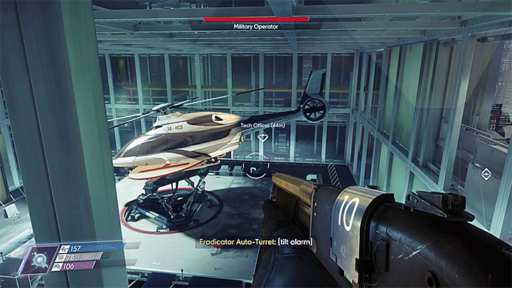 The sought tech officer can be found in Neuromod Division, the location in which youve began the game - Repo Man | Main Story - Main Story - Walkthrough - Prey Game Guide