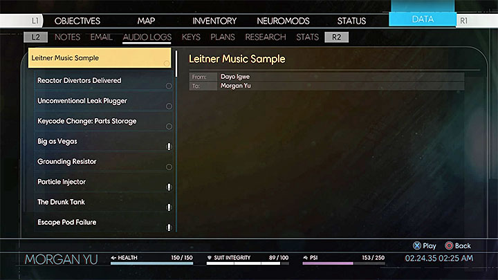 1 - Dayo Igwe; Mikhaila Ilyushin | Side Quests - Side Quests - Prey Game Guide