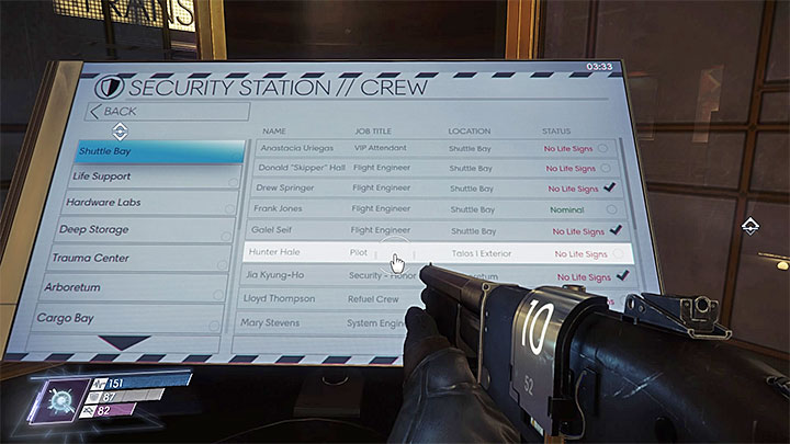 The audio recording says that Exalt shuttle has sent an SOS signal - Shuttle Bay | Side Quests - Side Quests - Prey Game Guide