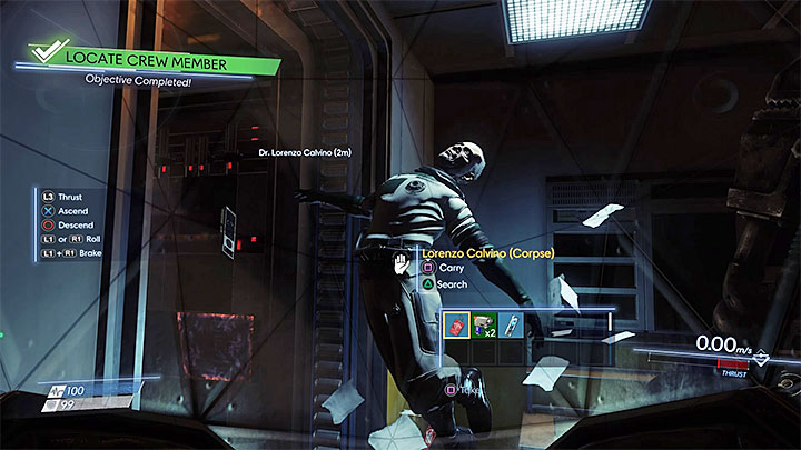 When you unlock the propulsion system you should go back to the airlock, use the terminal and then move to Talos I Exterior - Through a Glass Darkly | Main Story - Main Story - Walkthrough - Prey Game Guide