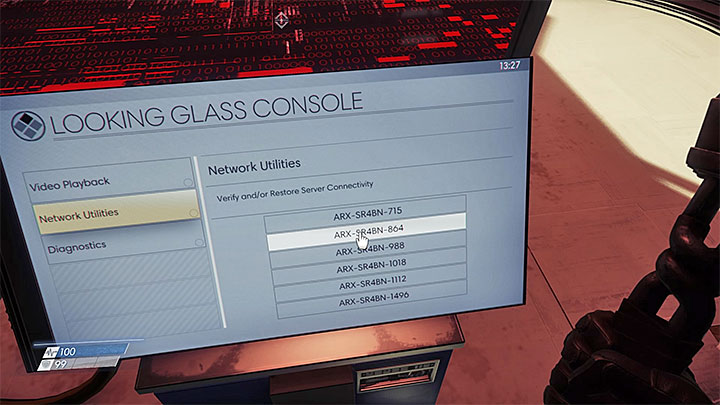 Check each of the servers from the list - Through a Glass Darkly | Main Story - Main Story - Walkthrough - Prey Game Guide