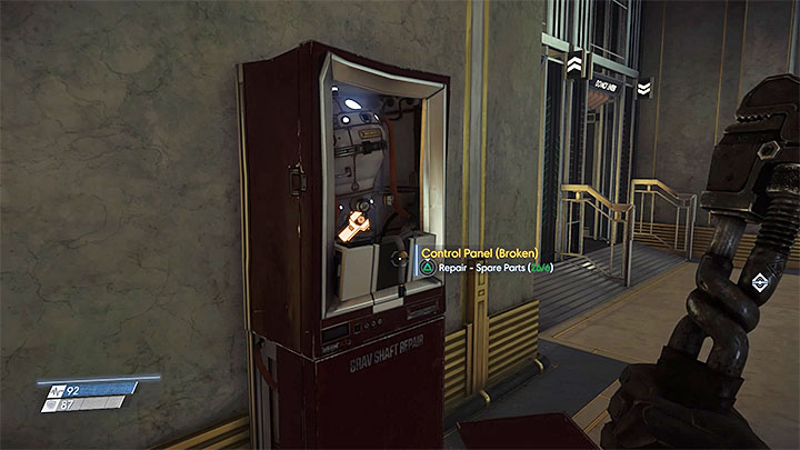 A Gravity Shaft control panel - Exploration - Gameplay basics - Prey Game Guide