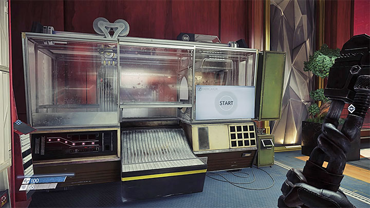 After youve acquired materials and plans, you can go to a Fabricator (like the one in the picture) - Crafting - Gameplay basics - Prey Game Guide