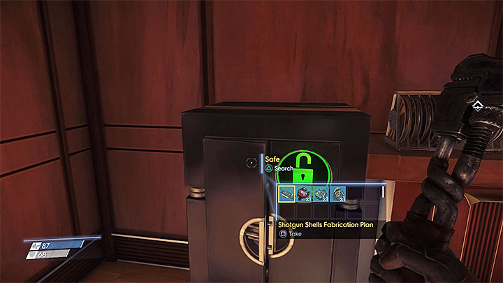 Shotgun Shells Fabrication Plan can be found in the same location in which you find the shotgun during the first few hours of the game - Where can you find shotgun and pistol ammo plans? | FAQ - FAQ â€ Frequently Asked Questions - Prey Game Guide