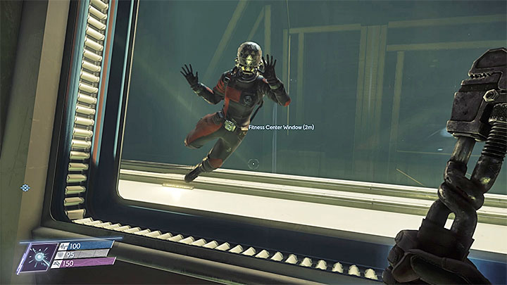 After getting out of the trap in the kitchen you must head to the Fitness Center located in the north edge of the level 1s map - Crew Quarters | Side Quests - Side Quests - Prey Game Guide