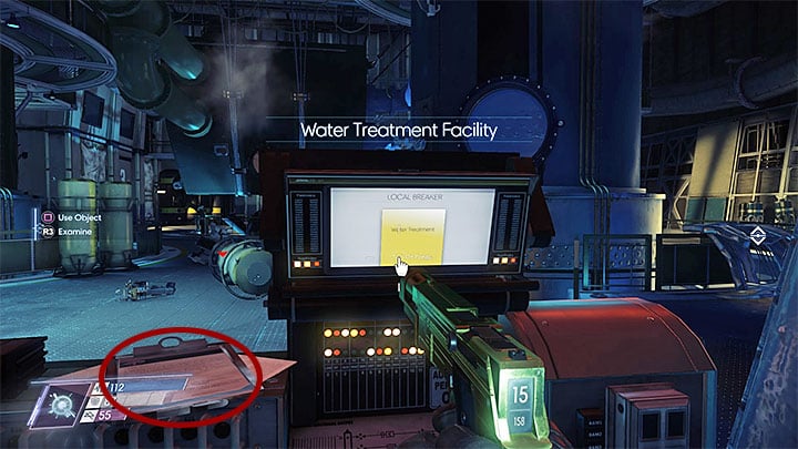 The not eis located right next to the water treatment facility control panel. - Life Support | Side Quests - Side Quests - Prey Game Guide