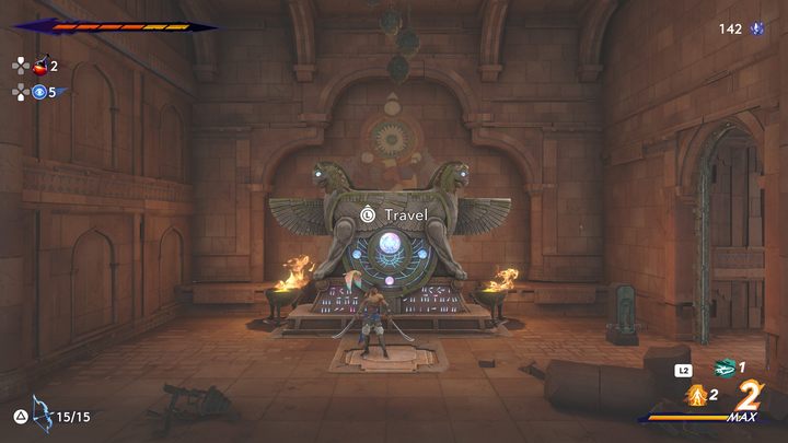 The first altar is located next to the Mage's camp - Prince of Persia The Lost Crown: All Fast travel points - Secrets and Collectibles - Prince of Persia The Lost Crown Guide